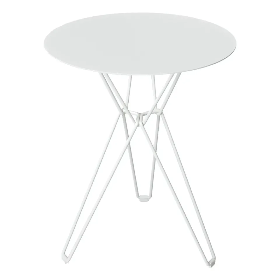 Massproductions Balcony Furniture|Table For Outdoor Use*Tio coffee table Ø60 cm, White