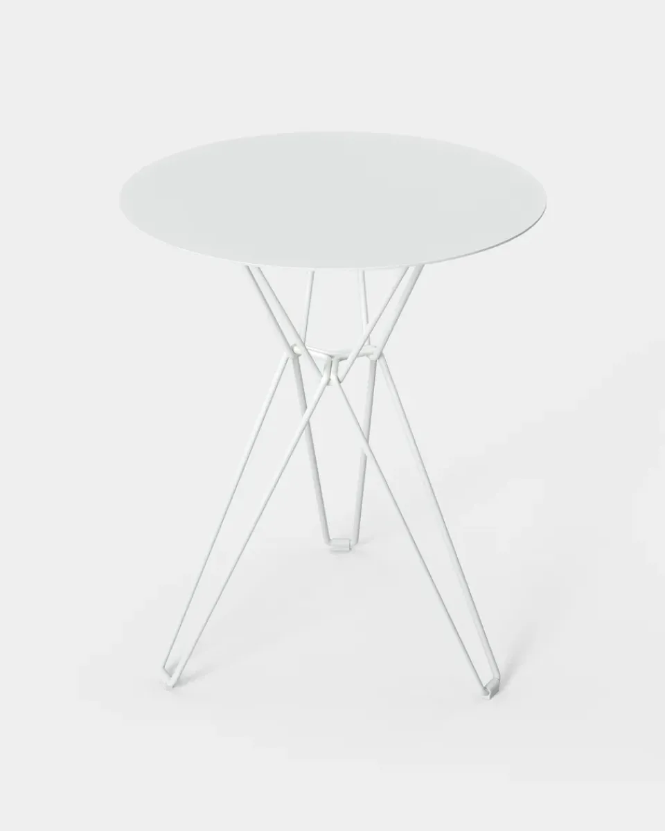 Massproductions Balcony Furniture|Table For Outdoor Use*Tio coffee table Ø60 cm, White