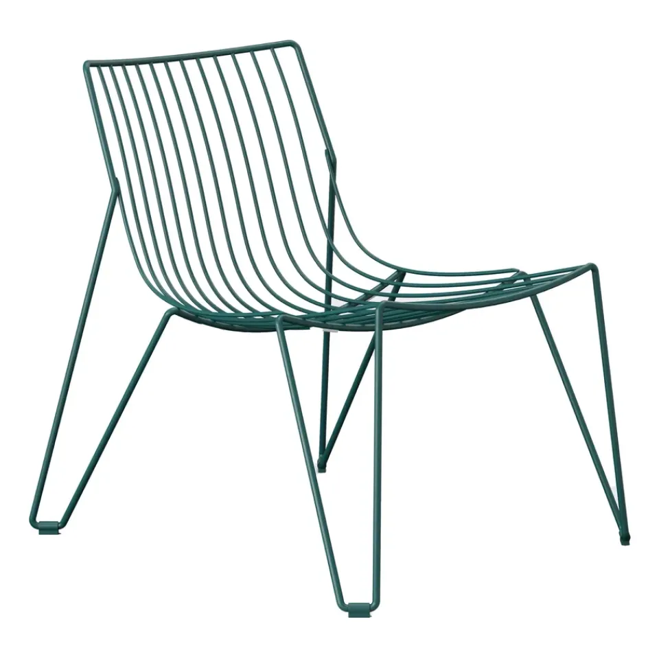 Massproductions Outdoor Lounge Furniture*Tio easy chair lounge chair, Blue Green