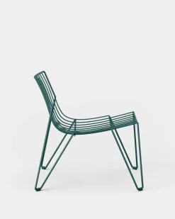 Massproductions Outdoor Lounge Furniture*Tio easy chair lounge chair, Blue Green
