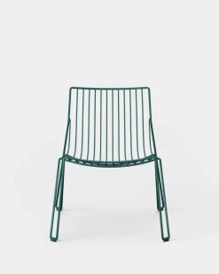 Massproductions Outdoor Lounge Furniture*Tio easy chair lounge chair, Blue Green
