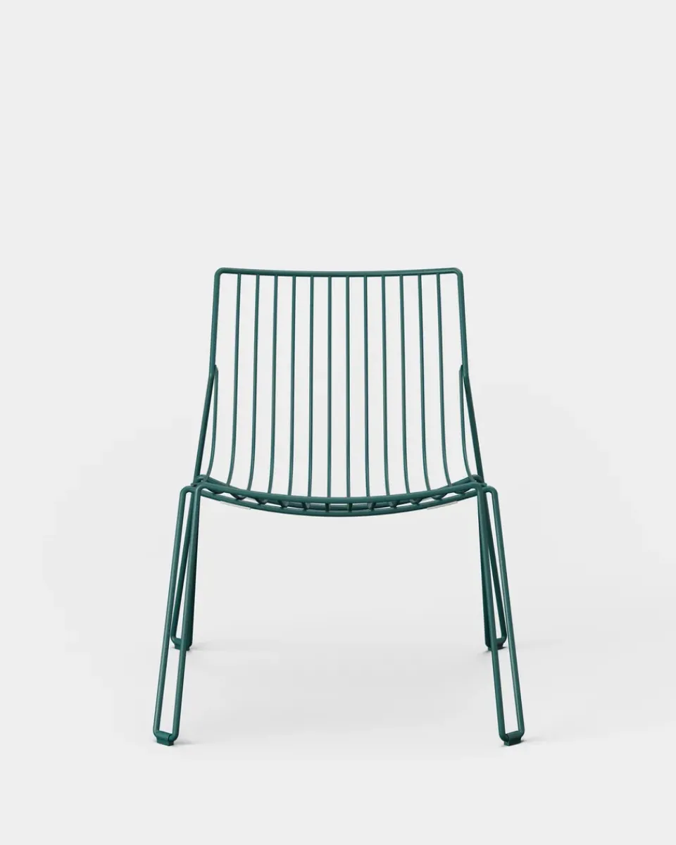 Massproductions Outdoor Lounge Furniture*Tio easy chair lounge chair, Blue Green