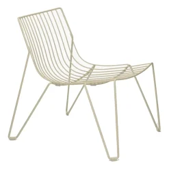 Massproductions Outdoor Lounge Furniture*Tio easy chair lounge chair, Ivory Beige