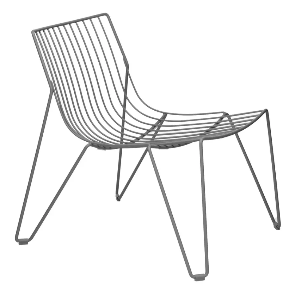 Massproductions Outdoor Lounge Furniture*Tio easy chair lounge chair, Stone Grey