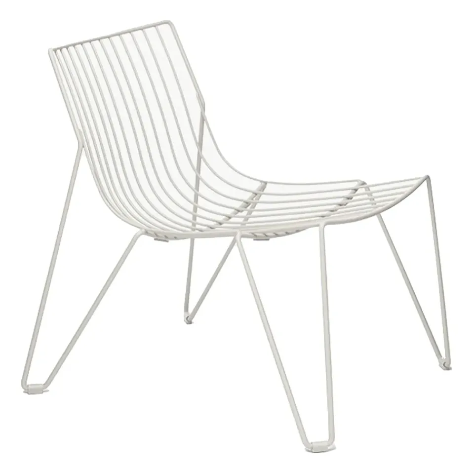 Massproductions Outdoor Lounge Furniture*Tio easy chair lounge chair, White