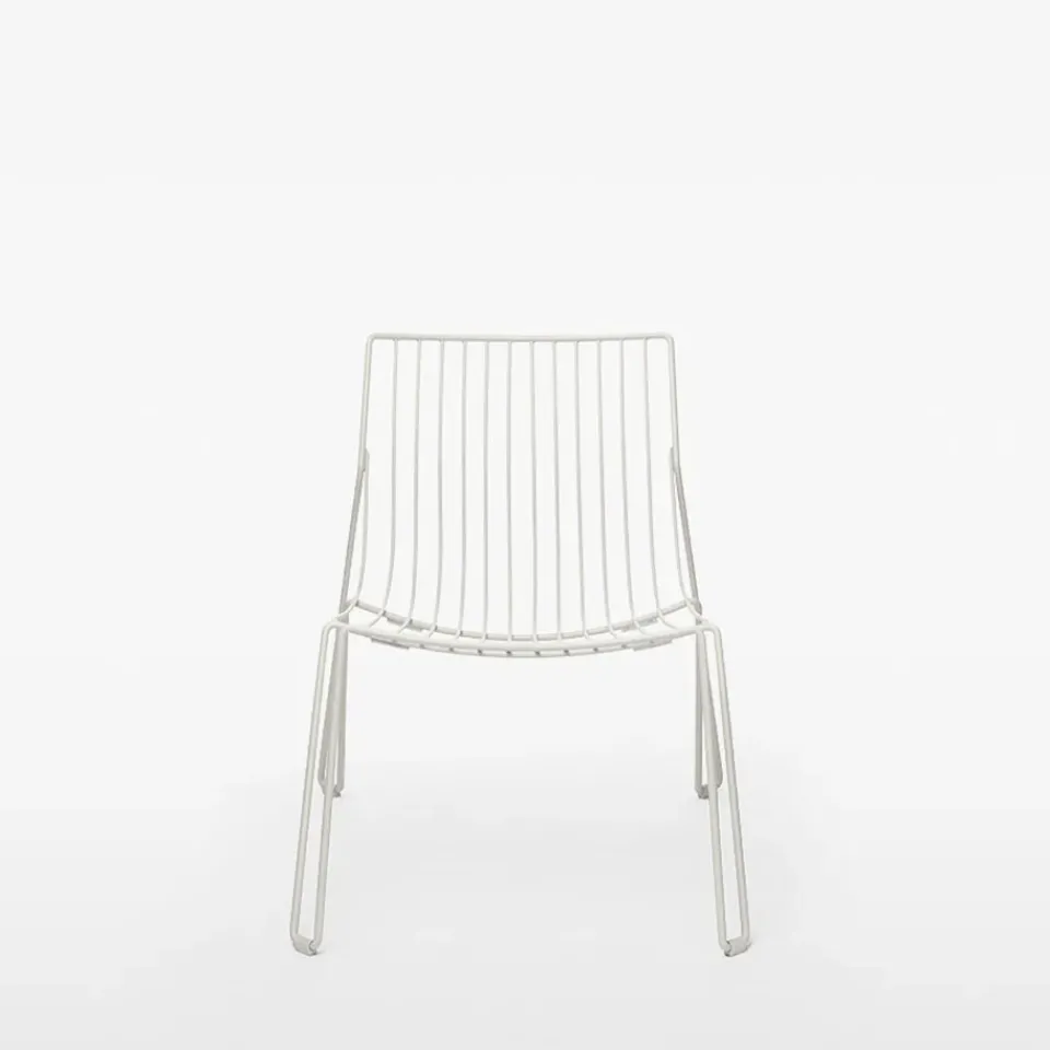 Massproductions Outdoor Lounge Furniture*Tio easy chair lounge chair, White