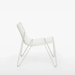 Massproductions Outdoor Lounge Furniture*Tio easy chair lounge chair, White