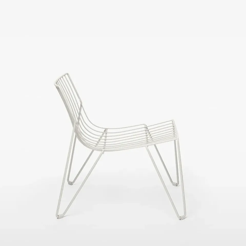 Massproductions Outdoor Lounge Furniture*Tio easy chair lounge chair, White
