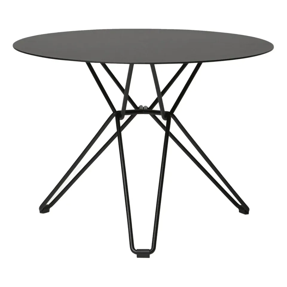 Massproductions Table For Outdoor Use*Tio side table Ø60 cm, Black