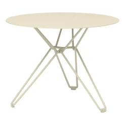 Massproductions Table For Outdoor Use*Tio side table Ø60 cm, Ivory Beige