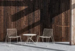Massproductions Table For Outdoor Use*Tio side table Ø60 cm, Ivory Beige