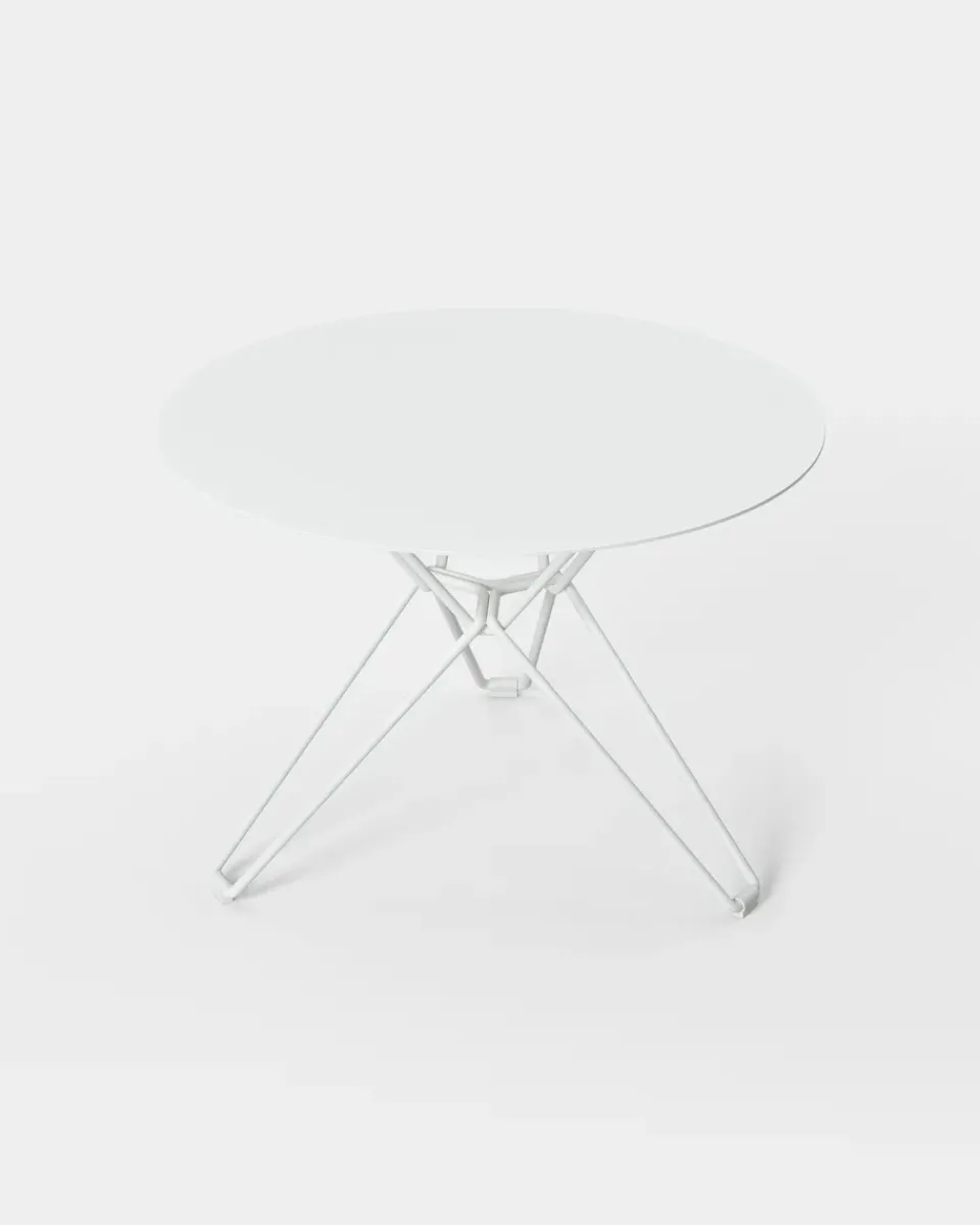 Massproductions Table For Outdoor Use*Tio side table Ø60 cm, White