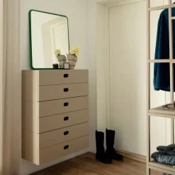 TÔNN furniture Display & Glass Cabinets*TÔNN drawer large, Camel Brown