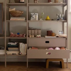 TÔNN furniture Display & Glass Cabinets*TÔNN drawer large, Camel Brown