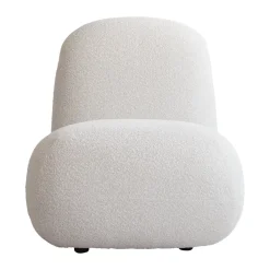 101 Copenhagen Armchairs & Footstools*Toe Chair Flat armchair 92x75 cm, Bouclé White