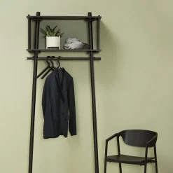 Woud Clothes Racks, Coat Stands & Hangers*Tojbox hanger, lacquered oak Black