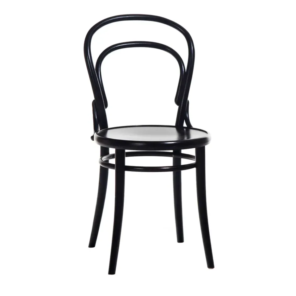 TON Chairs*no.14 chair, stainedB123-New veneer seat Black