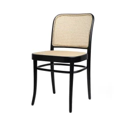 TON Chairs*no.811 chair rattan, stainedB123-New rattan Black