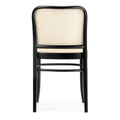 TON Chairs*no.811 chair rattan, stainedB123-New rattan Black