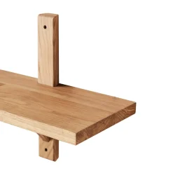 MUUBS Shelves & Shelving Systems*Toronto wall shelf 93 cm, Natural oiled oak Brown
