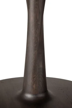 Ethnicraft Dining Tables*Torsion dining table, -lacquered oak, Ø70x69 cm Black