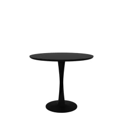 Ethnicraft Dining Tables*Torsion dining table, -stained oak, Ø90 cm Black