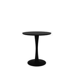 Ethnicraft Dining Tables*Torsion dining table, -stained oak, Ø70 cm Black