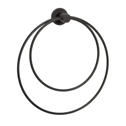Hübsch Clothes Hooks & Hangers*Towel holder, Black