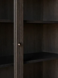 &Tradition Display & Glass Cabinets*Trace SC88 display cabinet 120x192x40 cm, Dark stained oak Brown