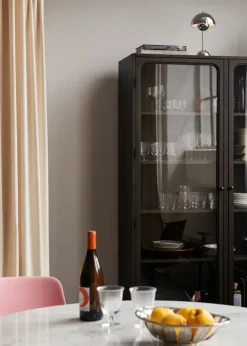 &Tradition Display & Glass Cabinets*Trace SC88 display cabinet 120x192x40 cm, Dark stained oak Brown