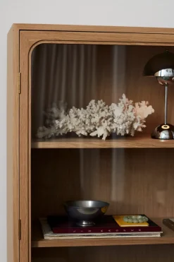 &Tradition Display & Glass Cabinets*Trace SC88 display cabinet 120x192x40 cm, Natural oak Brown