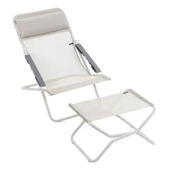 Lafuma Seating*Transabed Batyline sun lounger, Seigle II Beige