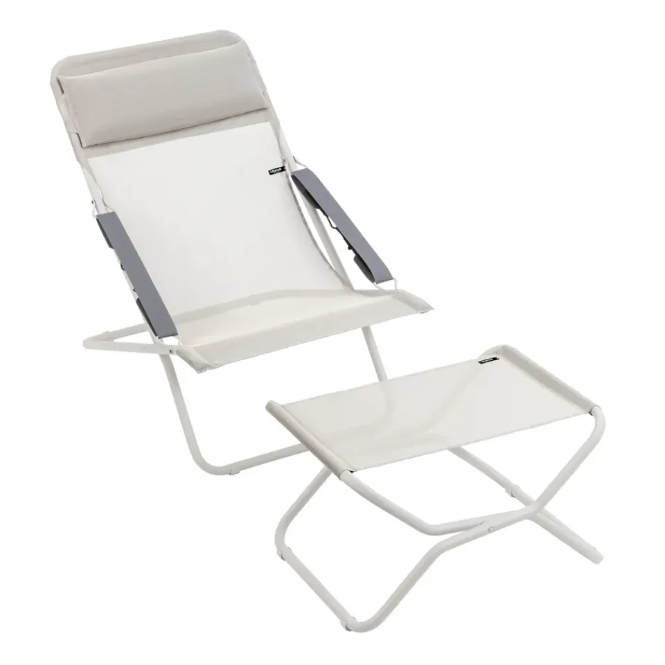 Lafuma Seating*Transabed Batyline sun lounger, Seigle II Beige