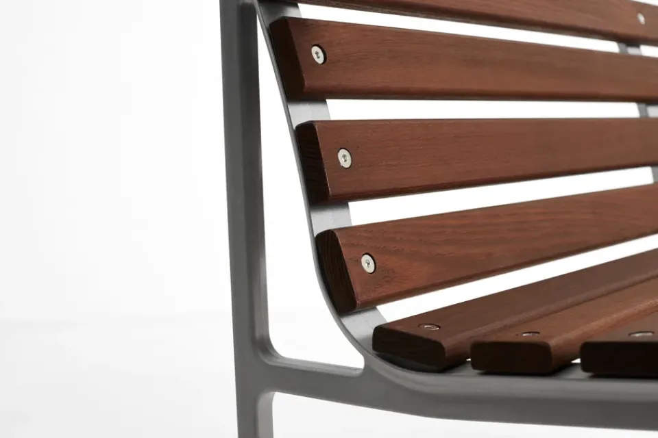 HAY Garden Sofas & Garden Benches*Traverse Dining bench with armrests., Oiled ash Brown