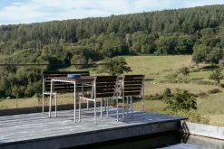 HAY Garden Sofas & Garden Benches*Traverse Dining bench with armrests., Oiled ash Brown