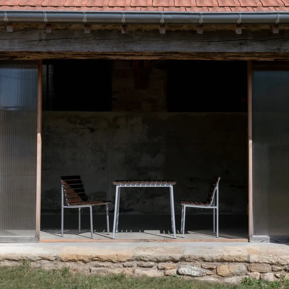 HAY Table For Outdoor Use*Traverse dining table, Oiled ash, 75 cm Brown