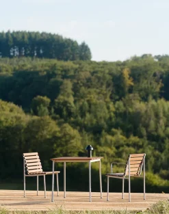 HAY Table For Outdoor Use*Traverse dining table, Oiled ash, 75 cm Brown