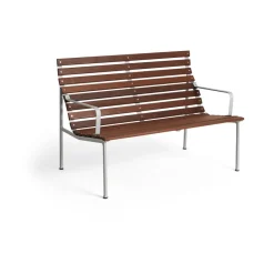 HAY Garden Sofas & Garden Benches*Traverse Lounge bench with armrests, Oiled ash Brown