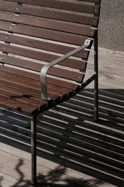 HAY Garden Sofas & Garden Benches*Traverse Lounge bench with armrests, Oiled ash Brown