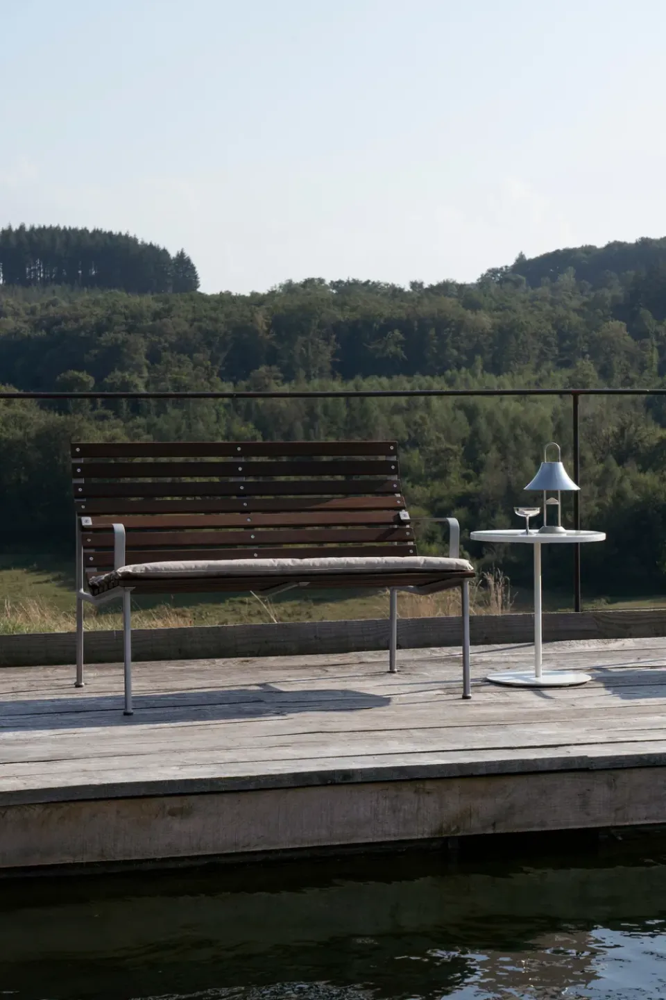 HAY Garden Sofas & Garden Benches*Traverse Lounge bench with armrests, Oiled ash Brown