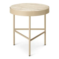 Ferm Living Coffee Tables*Travertine coffee table Ø40 cm, Cashmere Beige