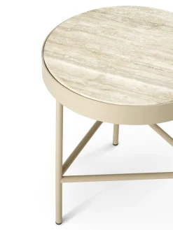 Ferm Living Coffee Tables*Travertine coffee table Ø40 cm, Cashmere Beige