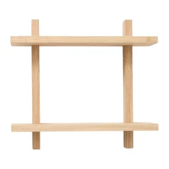 Andersen Furniture Shelves & Shelving Systems*Treat double wall shelf, Oak, 34x12x34 cm Beige