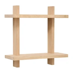 Andersen Furniture Shelves & Shelving Systems*Treat double wall shelf, Oak, 34x12x34 cm Beige