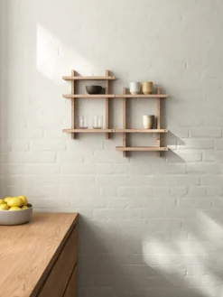 Andersen Furniture Shelves & Shelving Systems*Treat wall shelf single, Oak, 34x12x11.2 cm Beige