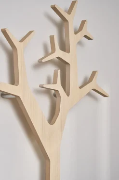 Swedese Clothes Racks, Coat Stands & Hangers*Tree wall wall-mounted coat rack Special Edition 194 cm, White pigmented pine Brown