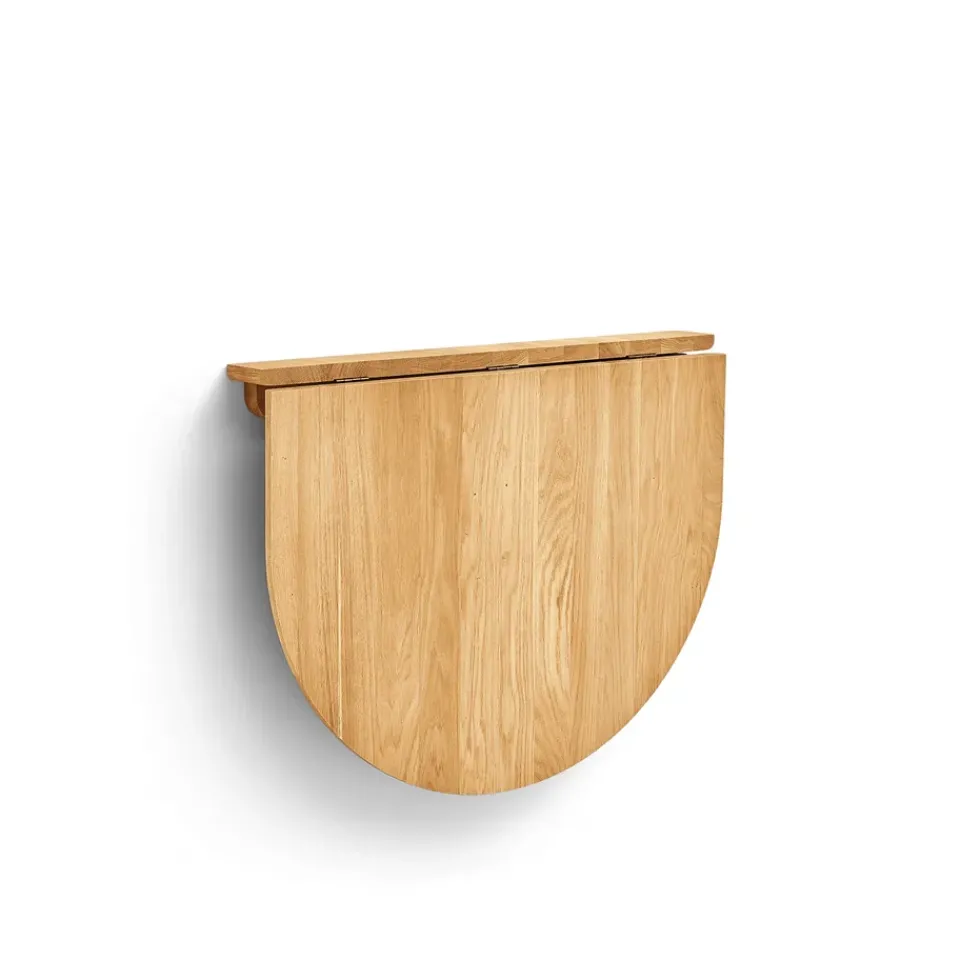 Form & Refine Side Tables*Trefoil wall-mounted table, Oak Brown