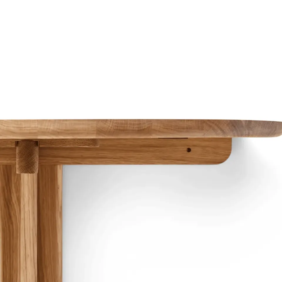 Form & Refine Side Tables*Trefoil wall-mounted table, Oak Brown