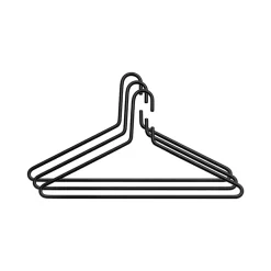 Essem Design Clothes Racks, Coat Stands & Hangers|Clothes Hooks & Hangers*Triangel hanger 3-pack, Black