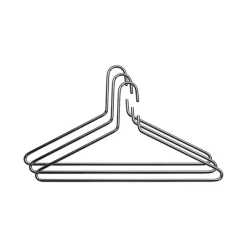 Essem Design Clothes Hooks & Hangers|Clothes Racks, Coat Stands & Hangers*Triangel hanger 3-pack, chrome Silver-coloured